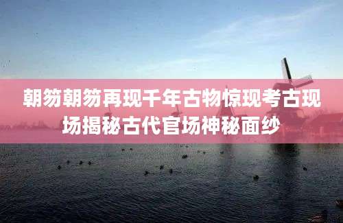 朝笏朝笏再现千年古物惊现考古现场揭秘古代官场神秘面纱