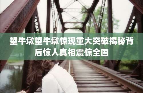 望牛墩望牛墩惊现重大突破揭秘背后惊人真相震惊全国