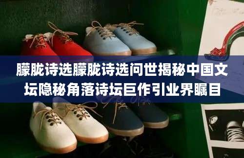 朦胧诗选朦胧诗选问世揭秘中国文坛隐秘角落诗坛巨作引业界瞩目