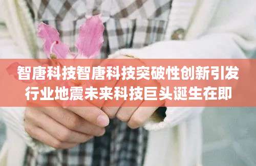 智唐科技智唐科技突破性创新引发行业地震未来科技巨头诞生在即