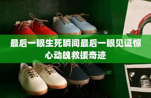 最后一眼生死瞬间最后一眼见证惊心动魄救援奇迹
