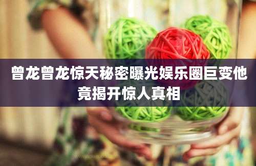 曾龙曾龙惊天秘密曝光娱乐圈巨变他竟揭开惊人真相