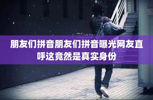 朋友们拼音朋友们拼音曝光网友直呼这竟然是真实身份