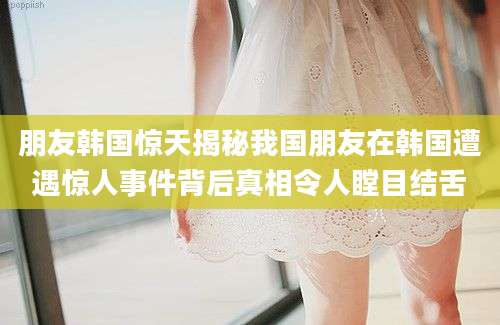 朋友韩国惊天揭秘我国朋友在韩国遭遇惊人事件背后真相令人瞠目结舌
