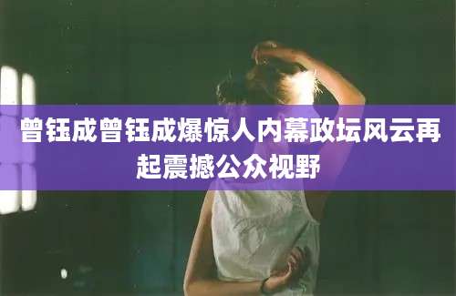 曾钰成曾钰成爆惊人内幕政坛风云再起震撼公众视野