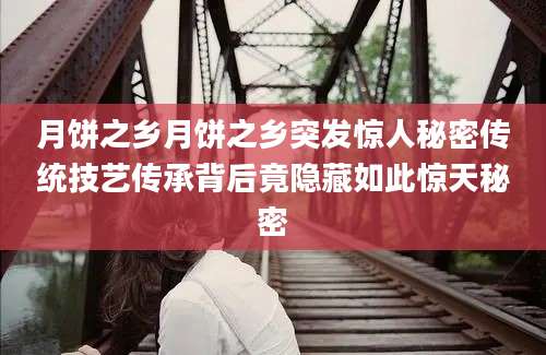 月饼之乡月饼之乡突发惊人秘密传统技艺传承背后竟隐藏如此惊天秘密