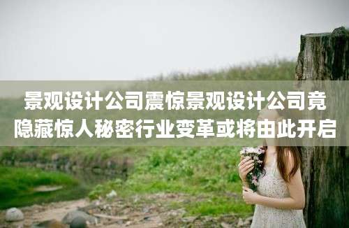 景观设计公司震惊景观设计公司竟隐藏惊人秘密行业变革或将由此开启