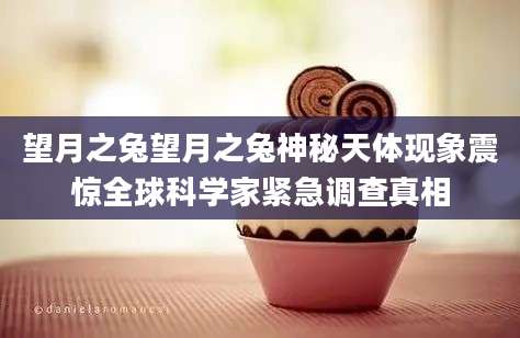 望月之兔望月之兔神秘天体现象震惊全球科学家紧急调查真相
