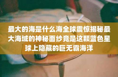 最大的海是什么海全球震惊揭秘最大海域的神秘面纱竟是这颗蓝色星球上隐藏的巨无霸海洋