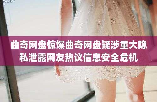 曲奇网盘惊爆曲奇网盘疑涉重大隐私泄露网友热议信息安全危机