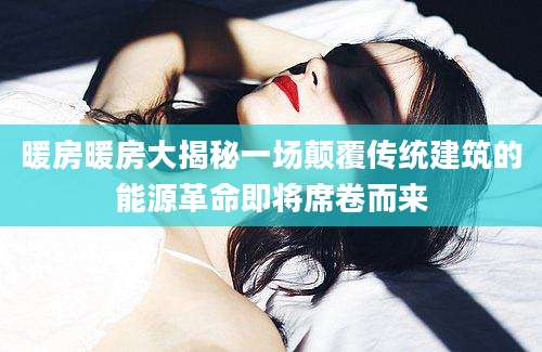 暖房暖房大揭秘一场颠覆传统建筑的能源革命即将席卷而来