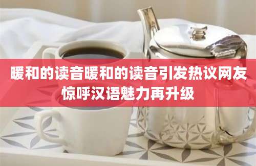 暖和的读音暖和的读音引发热议网友惊呼汉语魅力再升级
